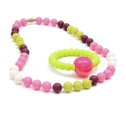 Chewbeads Baby Mercer Rattle and Necklace Gift Set