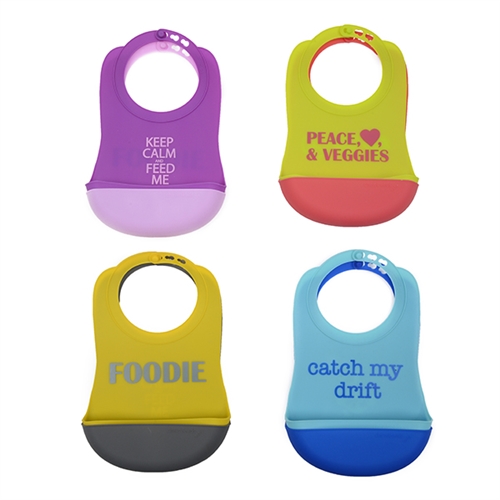 Baby Silicone Bibs | Funny Bibs for Babies | Chewbeads