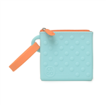 100% Silicone Pouch.  Fits up to 2 pacifiers, or keys, credit cards, and more.